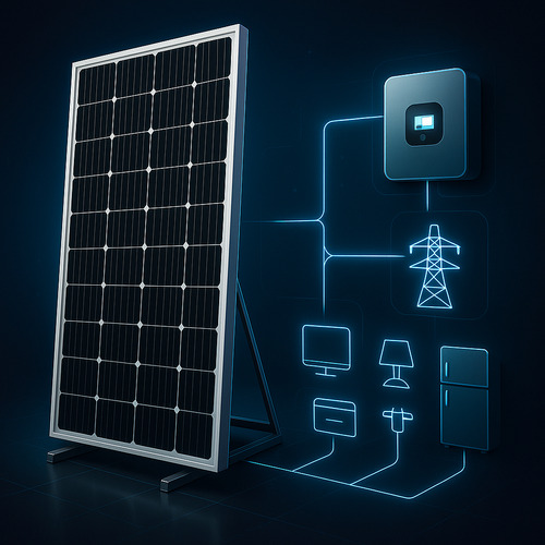 Pack X4 Panel Solar 200w Eoland Casa Kit Basico Energia Solar Monocristalino Fotovoltaico 18v