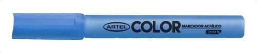Marcador Acrilico Artel 2mm Color Celeste