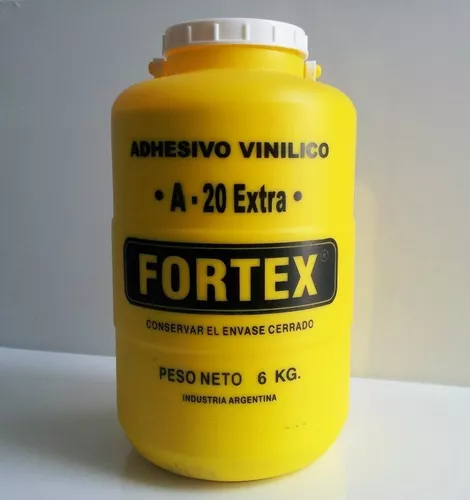 Adhesivo Vinilico Cola Carpintero Fortex A-20 6 Kilos