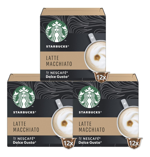 Cápsulas De Café Starbucks® Latte Macchiatto X3 Cajas
