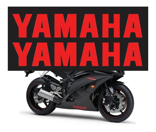 Kit Adesivos Yamaha R6 Spoiler Vermelho Emblema Par R6005