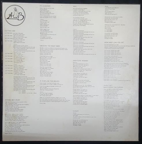Lp Average White Band Cut The Cake 1975 (Usado)