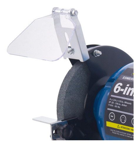Imagen 2 de 3 de Esmeril de banco Elite EB7056 de 60 Hz azul 375 W 110 V Llaves