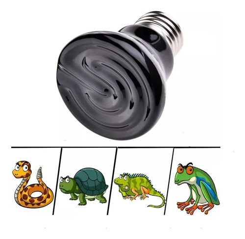 Lámpara Infrarroja Emisora De Calor Para Mascotas, Reptiles Color De La Luz25w