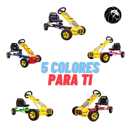Carrito Montable A Pedales Go Kart Leon Niñas Rosa Mod. 2020
