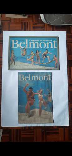 Póster Valla Publicitaria Antigua Cigarrillos Belmont