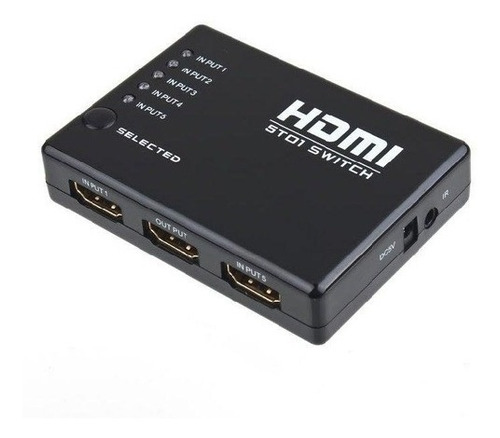 Adaptador Switch Hdmi 5en1 Control Remoto Ps4 Smart Tv Compu