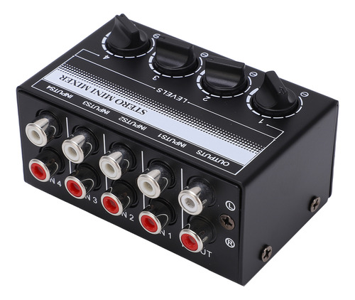 Minicontrolador Pasivo Estéreo Signal Mixer, Hub De 4 Canale