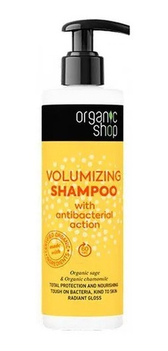 Shampoo Antibacterial Voluminizador 280 Ml Organic Shop