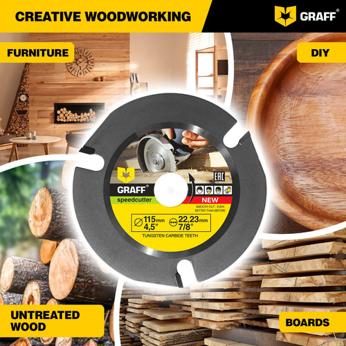 Cierra Circular Para Maderar Graff Speedcutter 4 ½ Disco Par