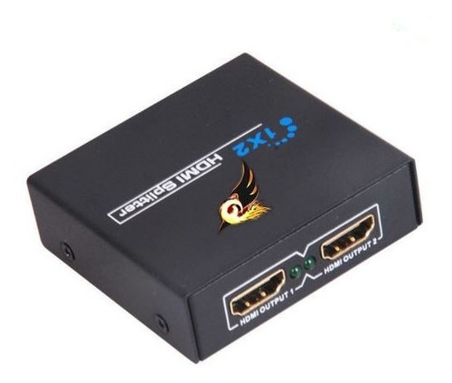 Imagen 2 de 3 de Splitter Full Hd Divisor De Señal Hdmi 720p 1080 P 2d ,3d