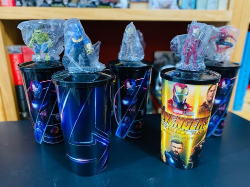 Coleccion Set 5 Vasos Promo Cinemex Avengers Infinity War