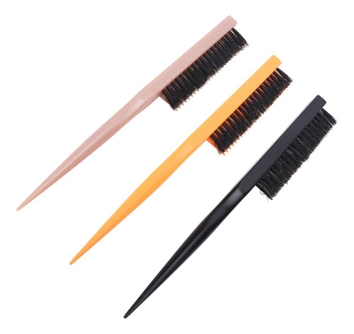 Brocha De Nailon Para Peinar Con Forma De Cola De Rata, 3 Un