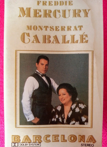 Fita K7 Freddie Mercury & Montserrat Caballé Barcelona 