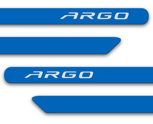 Jogo Friso Lateral Argo 2018 2019 2020 Fiat Azul Portofino