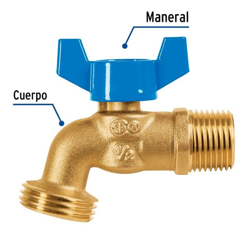 Llave De Esfera Con Rosca Para Manguera 1/2 Foset 49053