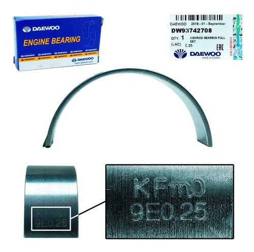 Imagen 9 de 10 de Conchas Biela 0.10 Aveo 2009 2010 2011 Lt Ls Speed Original