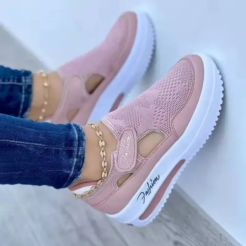 Zapatos De Plataforma Casuales Transpirables Para Mujer