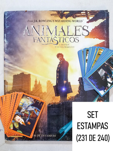Animales Fantásticos 1 Harry Potter Album Panini Estampas (Usado)