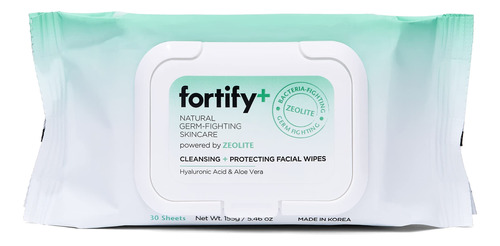 Fortify Natural Grmenes - Toallitas Faciales - Proteccin De