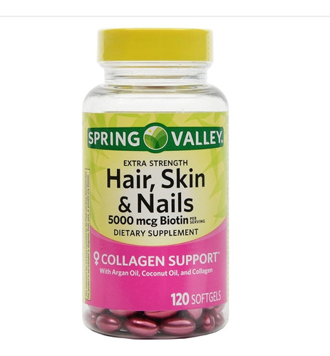 Hair, Skin And Nails - Biotin 5000mcg/ Spring Valley 120 Uni