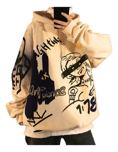 Sudadera Graffiti Ins Estilo Callejero Leisure Hip Hop Moda