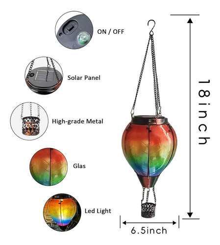 Lanternas Ao Ar Livre, Balão De Ar Quente, Lanterna Solar Co