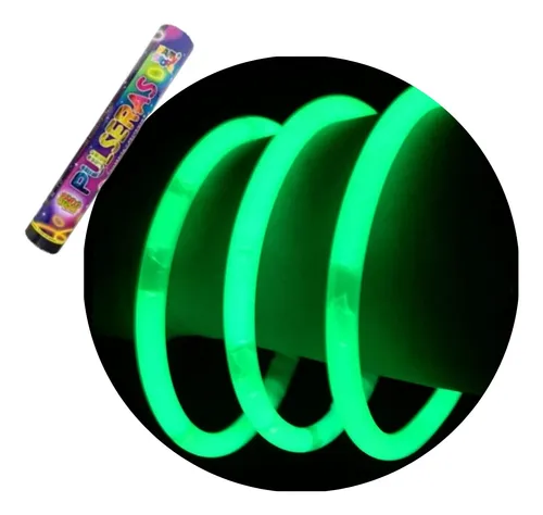 Pulseras X 15 Luminosas Neón Químicas Luz Cotillón