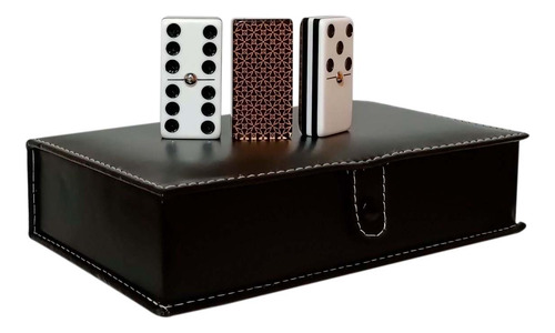 Domino Jumbo Dorado + Cubilete + Baraja Bicycle Standard R