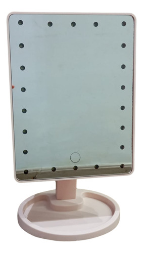 Espelho Mesa Camarim Luz De Led Maquiagem Portátil Regulagem