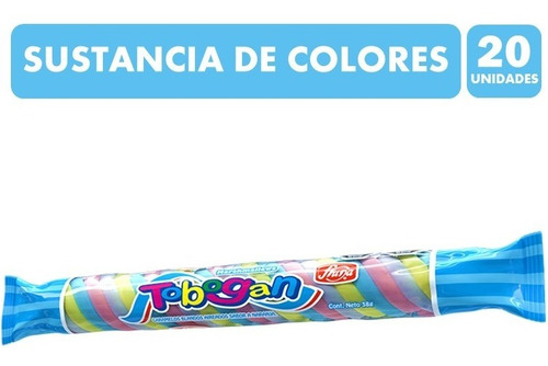 Marshmallows De Colores En Forma De Trenza, Fruna - Pack 20u