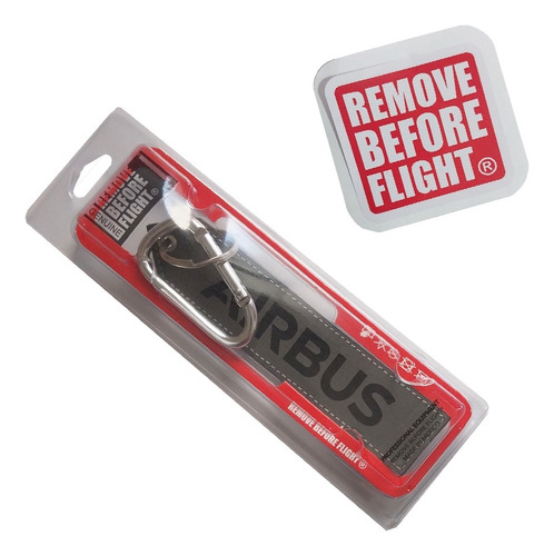 Llavero Airbus We Make It Fly + Sticker Remove Before Flight