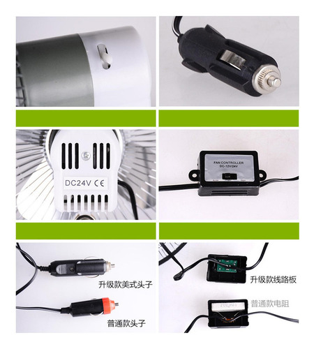 . Ventilador De Clip For Automóvil Con 10 Pulgadas 24v