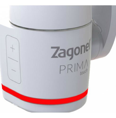 Torneira Elétrica Touch Prima Parede bancada Zagonel cor branco