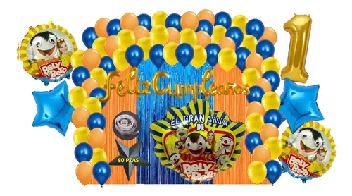 Kit Decoracion Fiesta Cumpleaños Globos Bluey Y Bingo 85 Pz