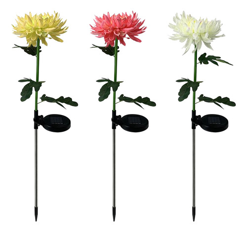 Flor De Simulación De Jardín Exterior Led Ligera, Duradera Y