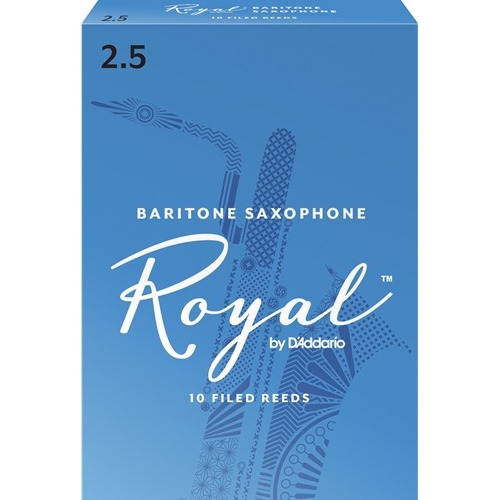 Caja De Cañas Rico Royal Para Saxofón Barítono 2.5 