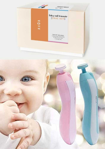 Cortauñas Eléctrico Seguro Para Bebés Kit De Lima De Uñas Pa