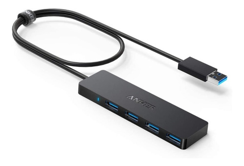 Concentrador Adaptador Hub Anker 4 En 1 Usb 3.0 Para Mac Pc 