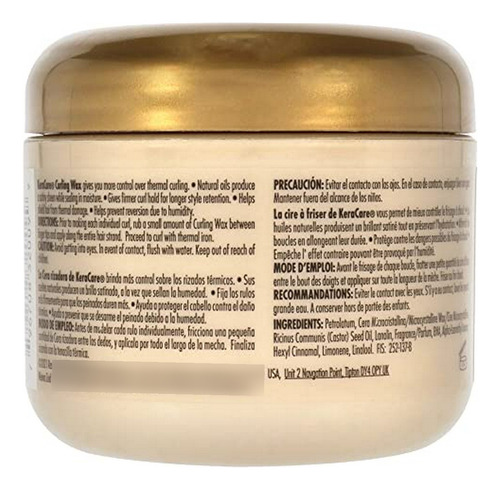 Cera Para Rizos Unisex Keracare Curling De Avlon, 4 Oz