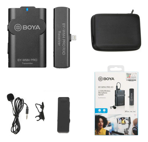 Boya Wm4 Pro-k3 Micrófono Vlog Ultracompacto De 2,4 Ghz Para