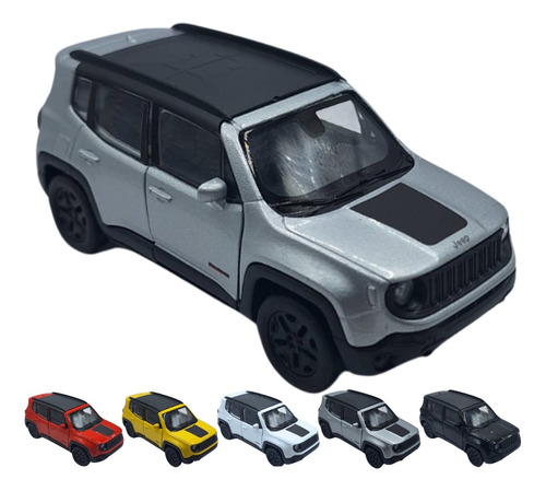 Miniatura Carrinho Jeep Renegade 1/34 Ferro Criança Adulto