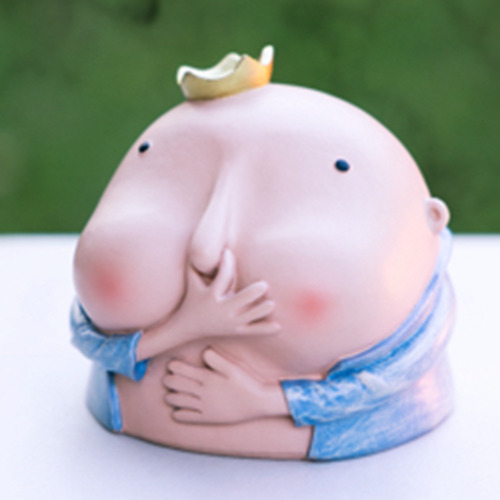 Stinking - Escultura De Niño Sujetándose La Nariz - Primitiv
