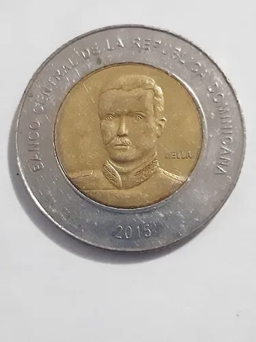 Moneda República Dominicana 10 Pesos 2015