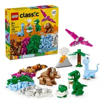 Comprar LEGO® Classic Dinosaurios Creativos 11041; juguete con surtido de bricks para niños; incluye figuras de dinosaurios en azul, verde, morado y café; 5+