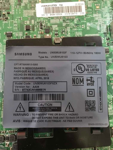 Imagen 2 de 2 de Barras Led Samsung 50 Un50mu6103f