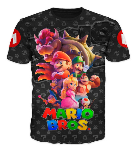 Camisetas Super Mario Bros Nintendo Algodón Exclusivas