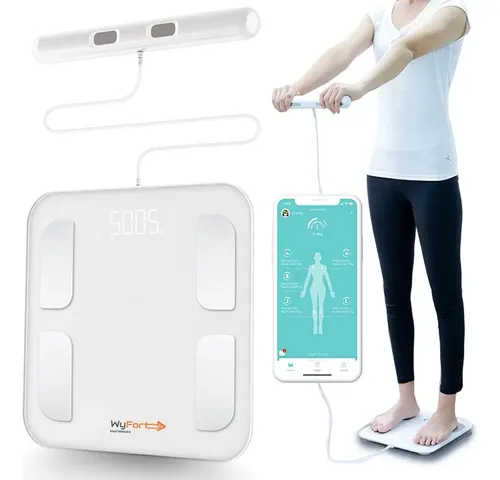 Balança Bioimpedância Digital Corporal Bluetooth 180kg Cor Branca 8 ...