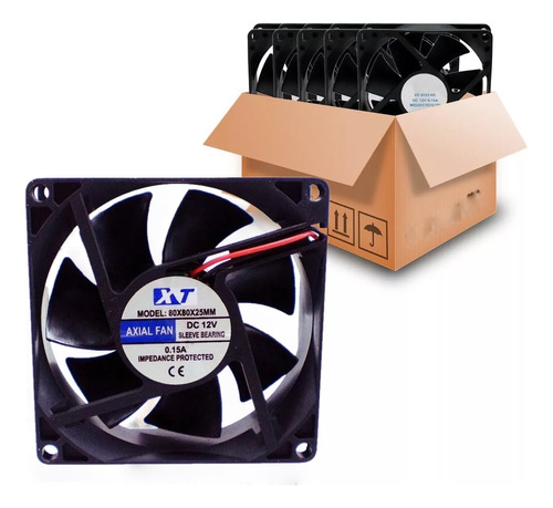 4pcs Ventilador Cooler Ventuinha 80x80x25 12v Nova