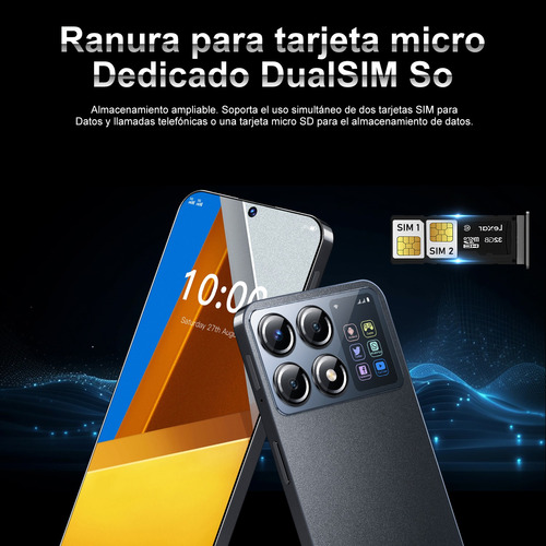 Android Celulares X7 Pro 6.6 Pulgadas Barato Ram2gb Y Rom16gb